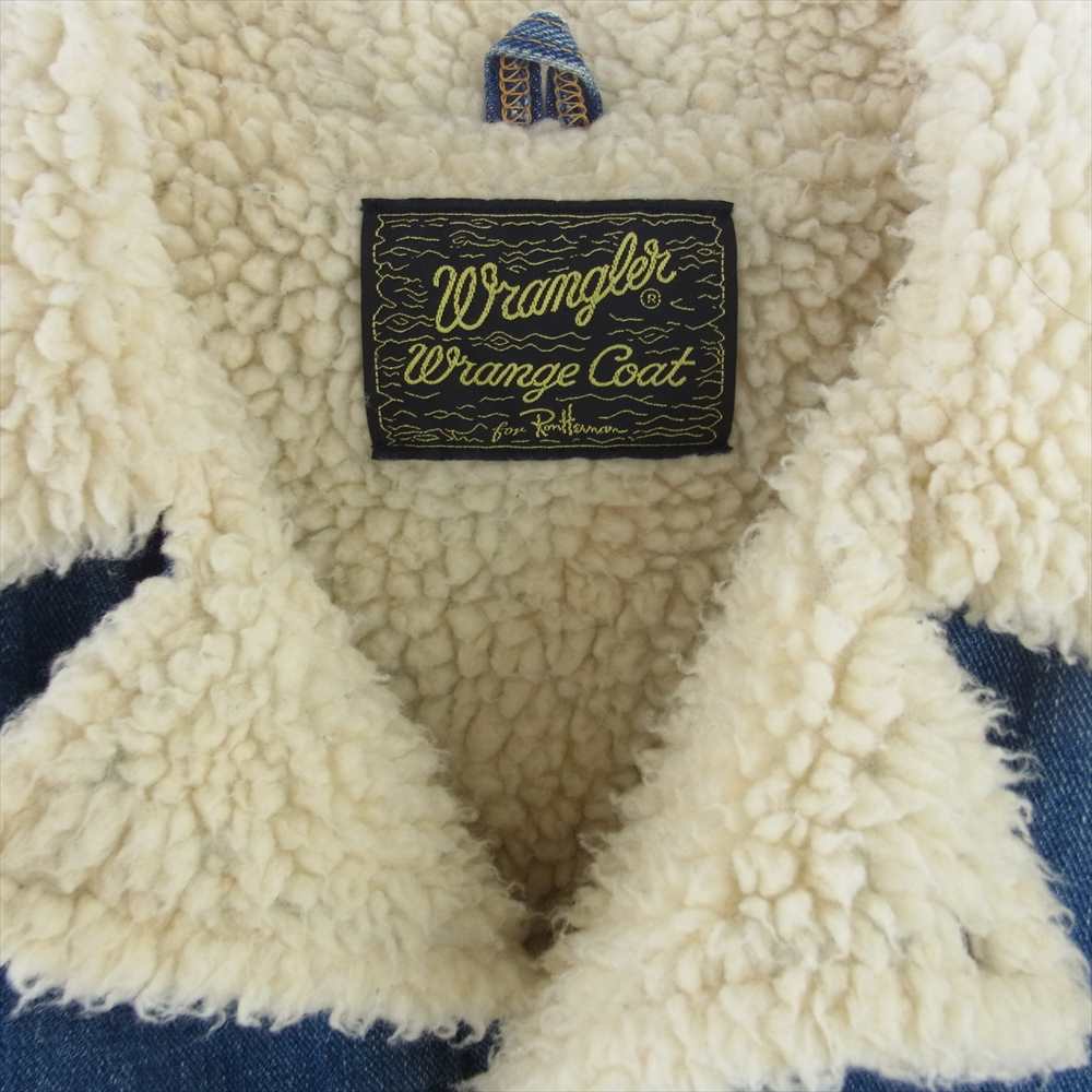 Ron Herman ロンハーマン S9168 × WRANGLER ラングラー ボア デニム ランチ ジャケット インディゴブルー系 L【中古】