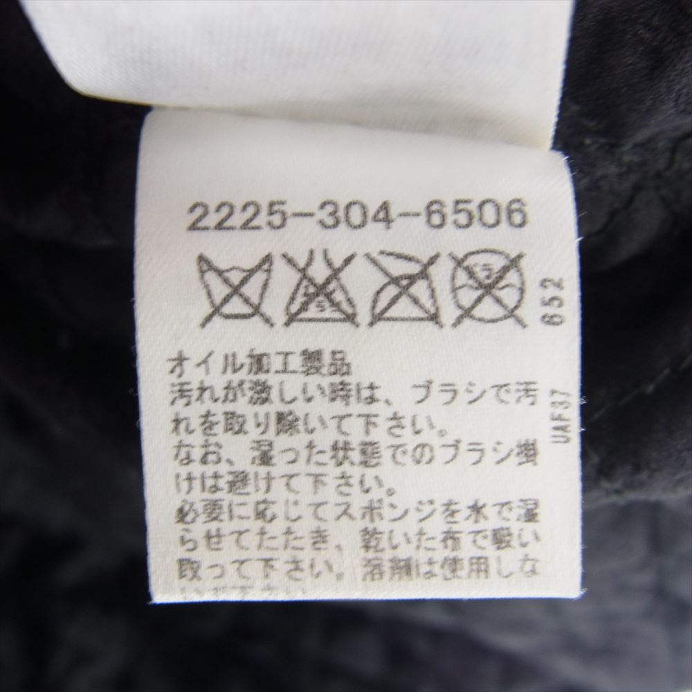CHROME HEARTS クロムハーツ（原本無） 2225-304-6506 バックフレアニー 4ダガージップ 10クロスボールボタン ワックスドコットン 中綿 Pコート  ブラック系 M【中古】