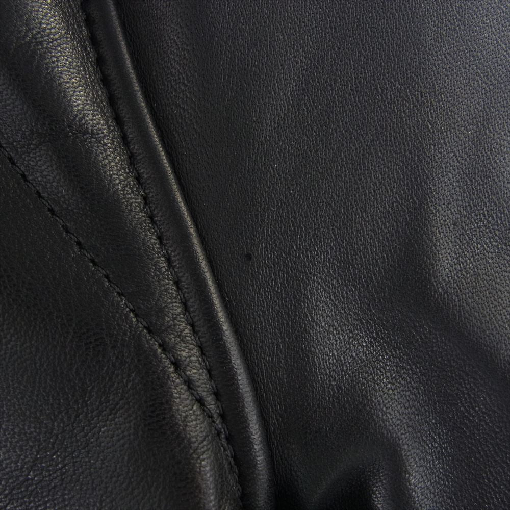 STRUM ストラム STL060-06 フランスホースハイド TUAREG ハイネック ダウンブルゾン レザー ダウンジャケット ブラック系 M【中古】