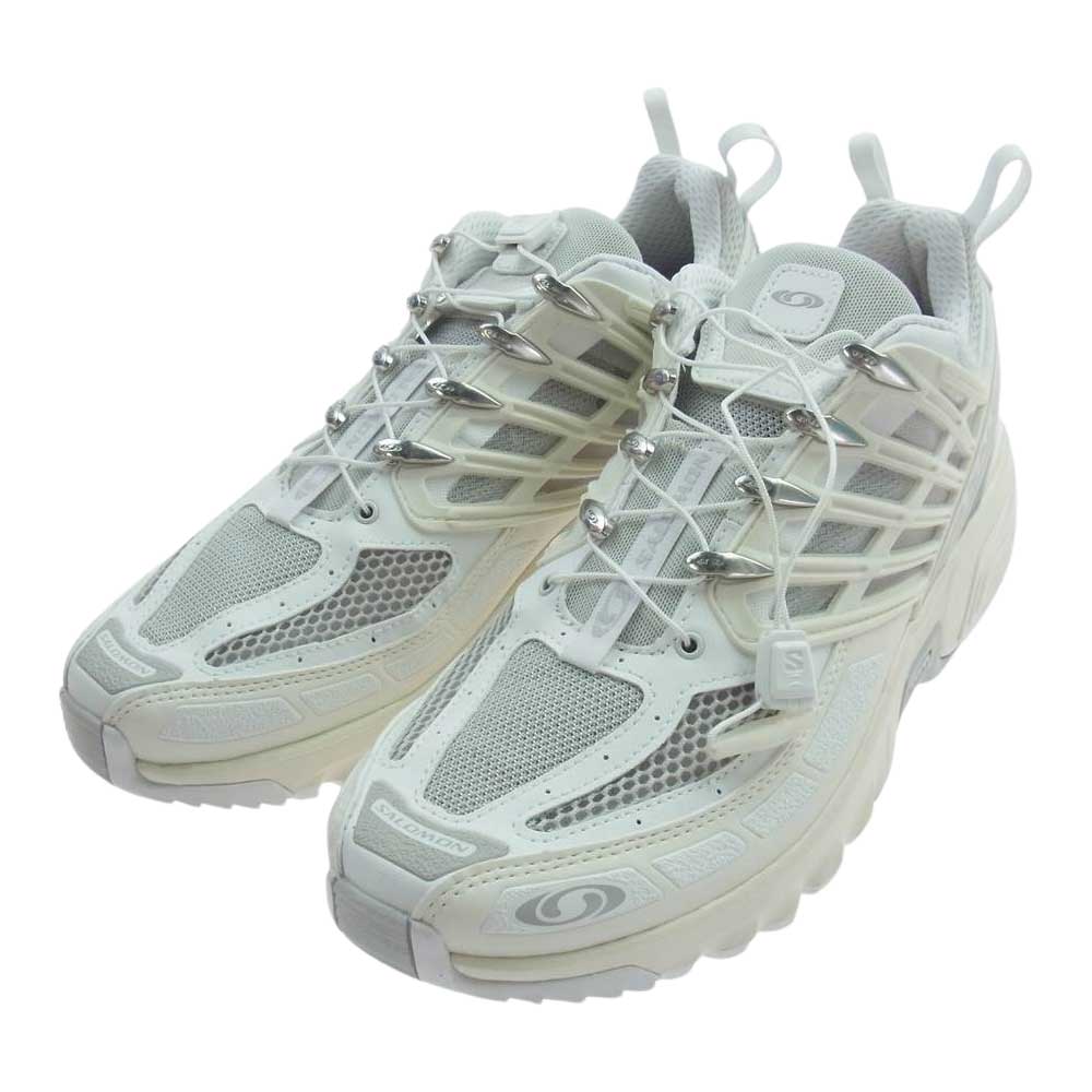 salomon サロモン 471799 ACS PRO ADVANCED プロ アドヴァンスド ローカット スニーカー ホワイト系 27cm【極上美品】【中古】
