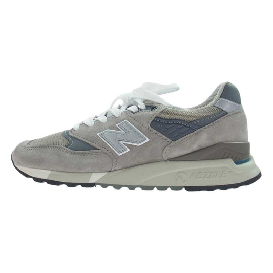 NEW BALANCE ニューバランス U998GR USA製 998 スエード メッシュ ローカット スニーカー グレー系 26cm【新古品】【未使用】【中古】