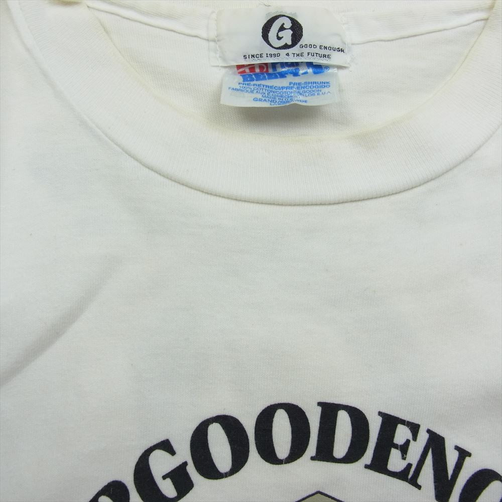 GOODENOUGH グッドイナフ 90s Hanes BEEFY ヘインズ ボディ SUMMER CAMP 半袖 プリント Tシャツ ホワイト系 L【中古】