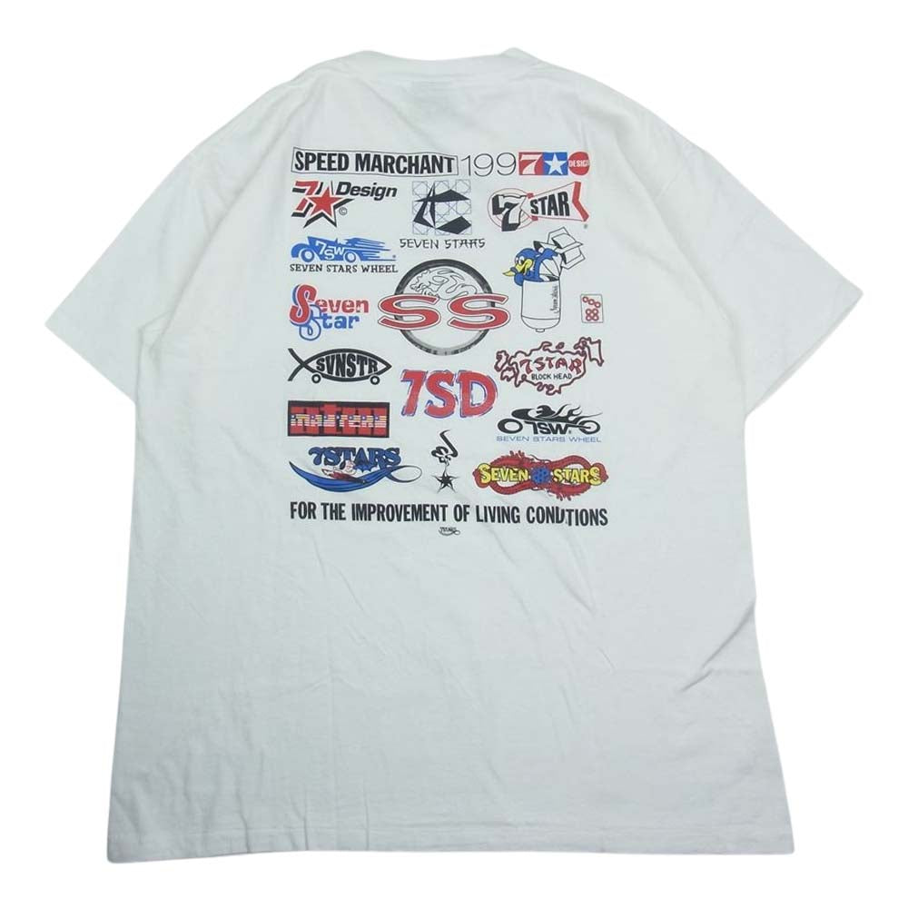 セブンスターズ  90s ONEITA オニータ ボディ 半袖 プリント Tシャツ ホワイト系 L【中古】