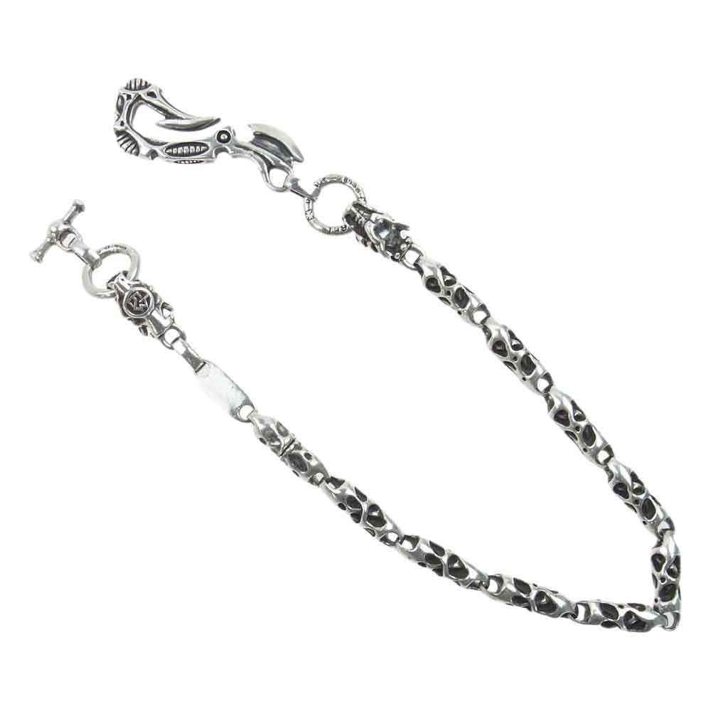 TRAVIS WALKER トラヴィスワーカー ギャラ付き Hook 9 Meat links 2ガーゴイル Wallet Chain ニューフック ミートリンク カスタム ウォレットチェーン 【中古】