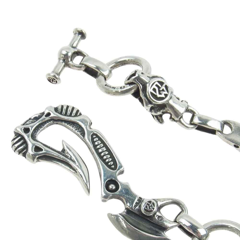 TRAVIS WALKER トラヴィスワーカー ギャラ付き Hook 9 Meat links 2ガーゴイル Wallet Chain ニューフック ミートリンク カスタム ウォレットチェーン 【中古】