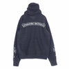 CHROME HEARTS クロムハーツ（原本無） ホースシュー クロス プリント ダガージップ フルジップ パーカー ダークグレー系 S【中古】