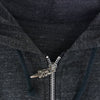 CHROME HEARTS クロムハーツ（原本無） ホースシュー クロス プリント ダガージップ フルジップ パーカー ダークグレー系 S【中古】