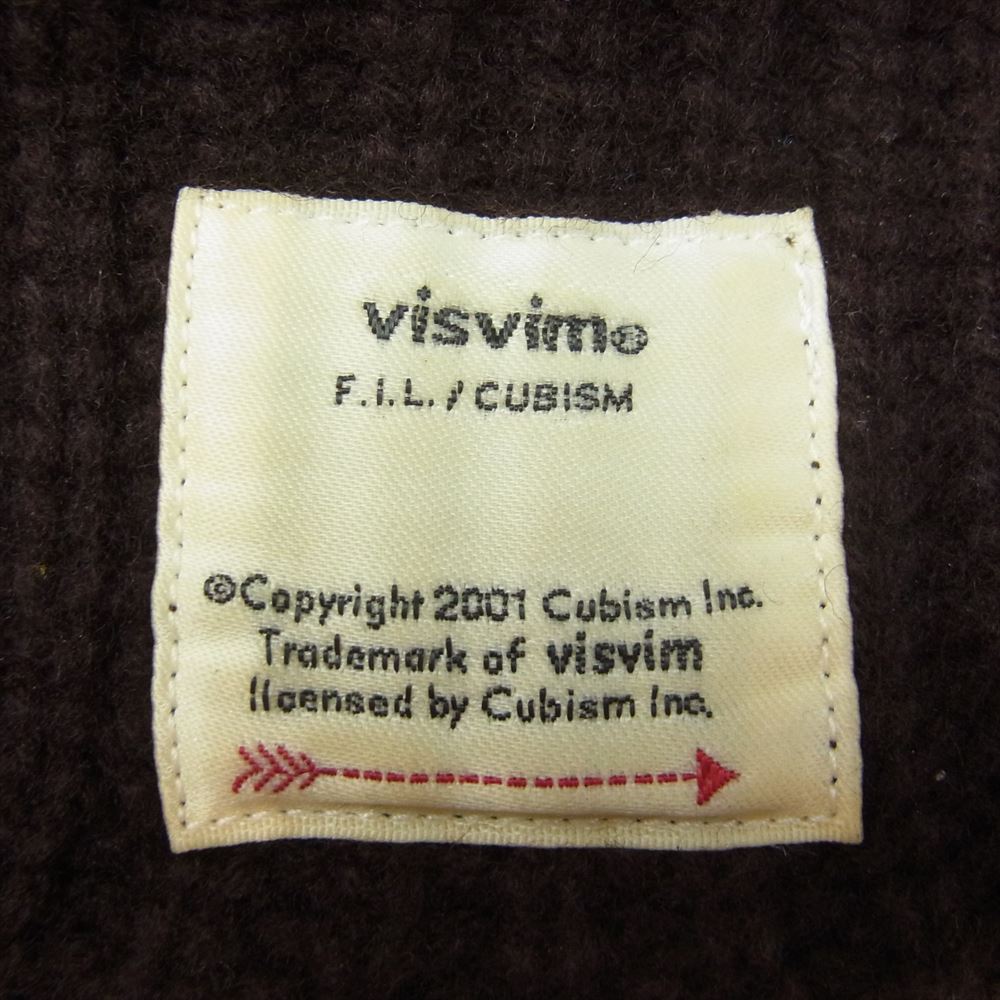 VISVIM ビズビム 19AW 0119203003027 KNIT BEANIE WOOL ウール ニット ビーニー キャップ 帽子 ブラウン系 F【中古】