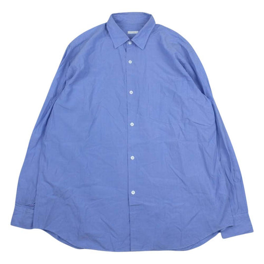 COMOLI コモリ 20AW S03-02001 コットン コモリシャツ 長袖 シャツ ブルー系 2【中古】