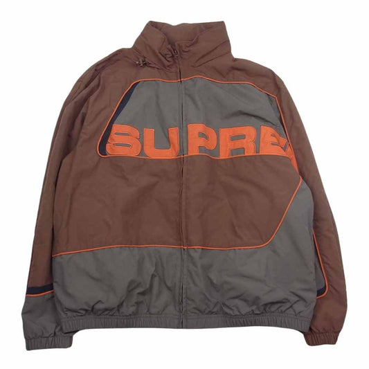 Supreme シュプリーム 21AW S Paneled Track Jacket ナイロン パネルド トラック ジャケット ブラウン系 M【中古】