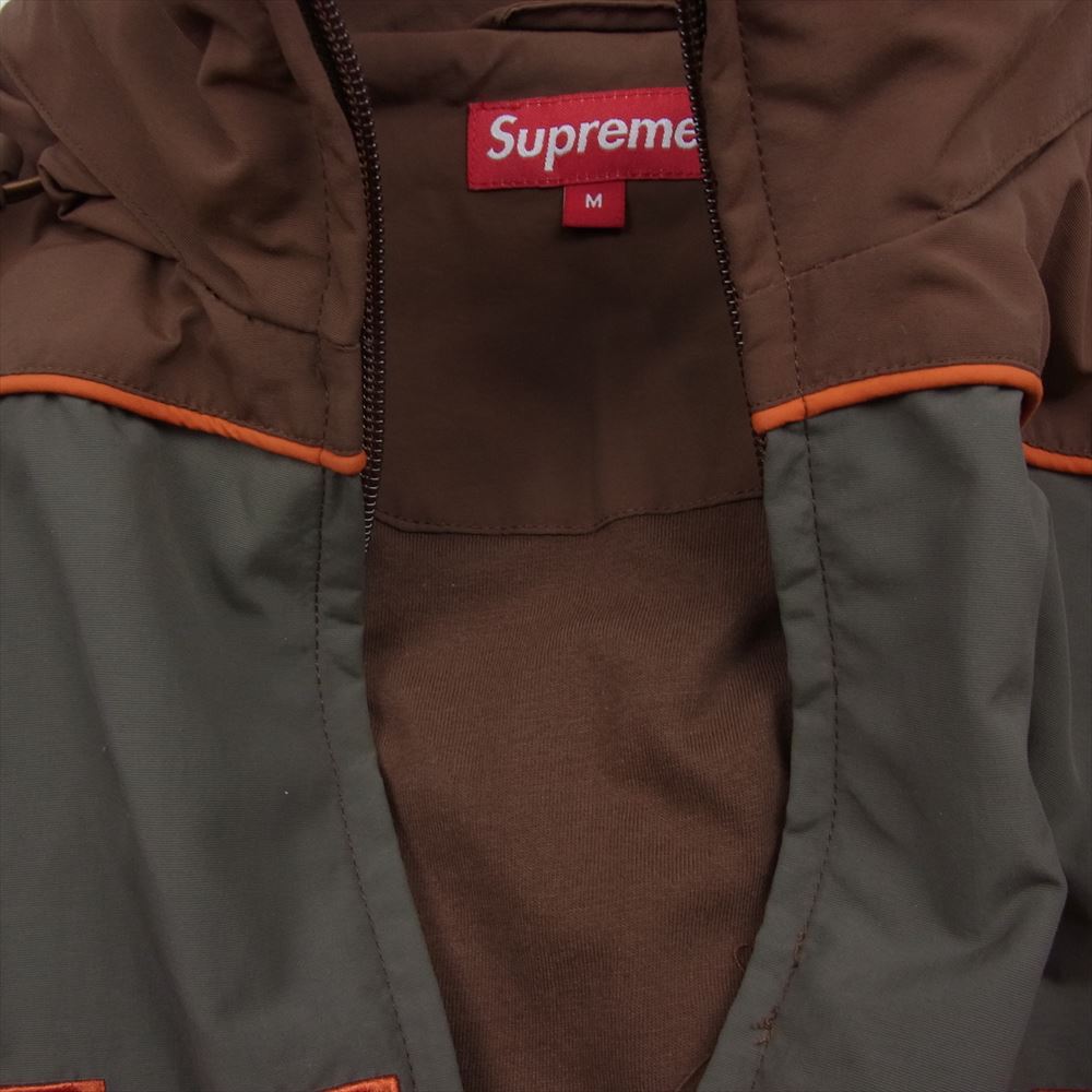 Supreme シュプリーム 21AW S Paneled Track Jacket ナイロン パネルド トラック ジャケット ブラウン系 M【中古】