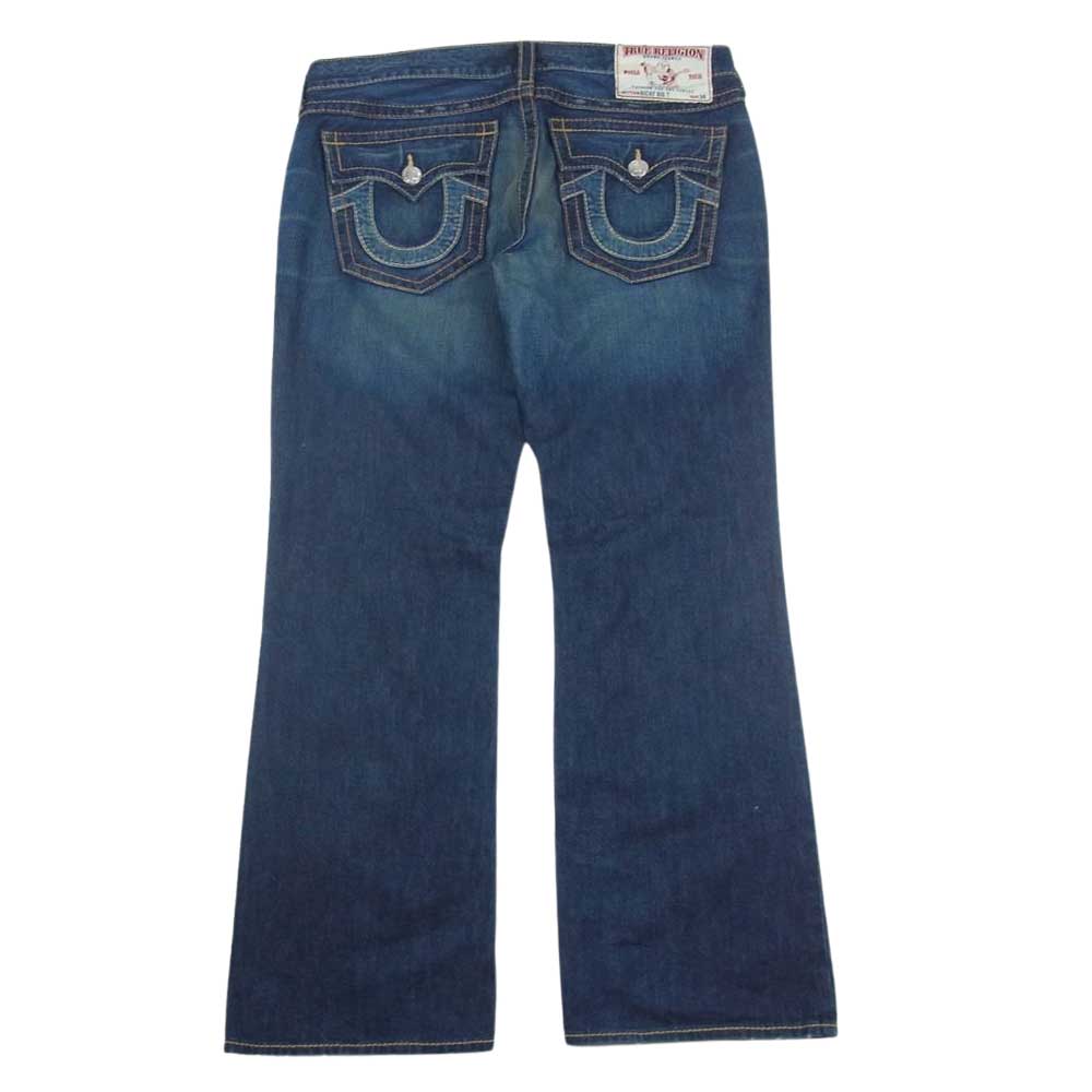 TRUE RELIGION トゥルーレリジョン RICKY BIG T ストレート デニム パンツ インディゴブルー系 34【中古】