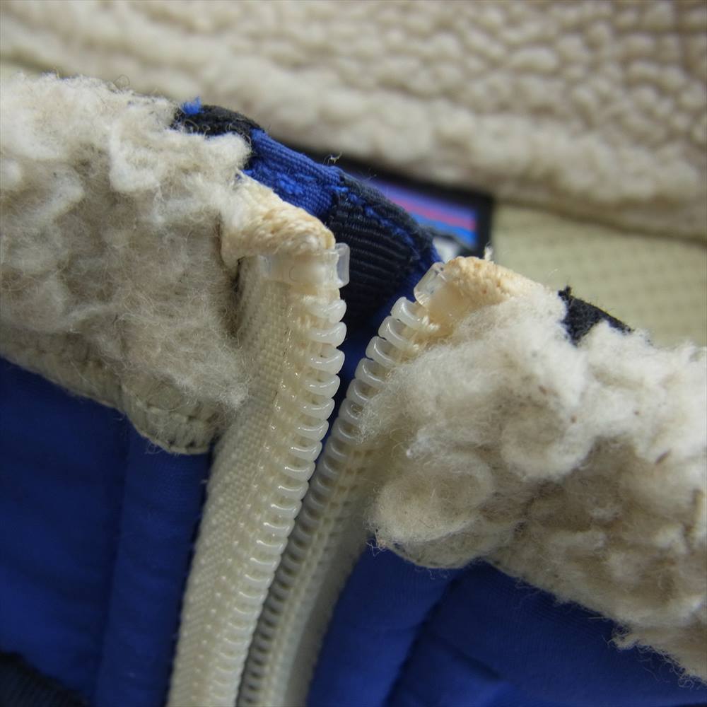 patagonia パタゴニア 23056FA16 classic retro-x jacket クラシック レトロX フリース ジャケット オフホワイト系 ブルー系 M【中古】