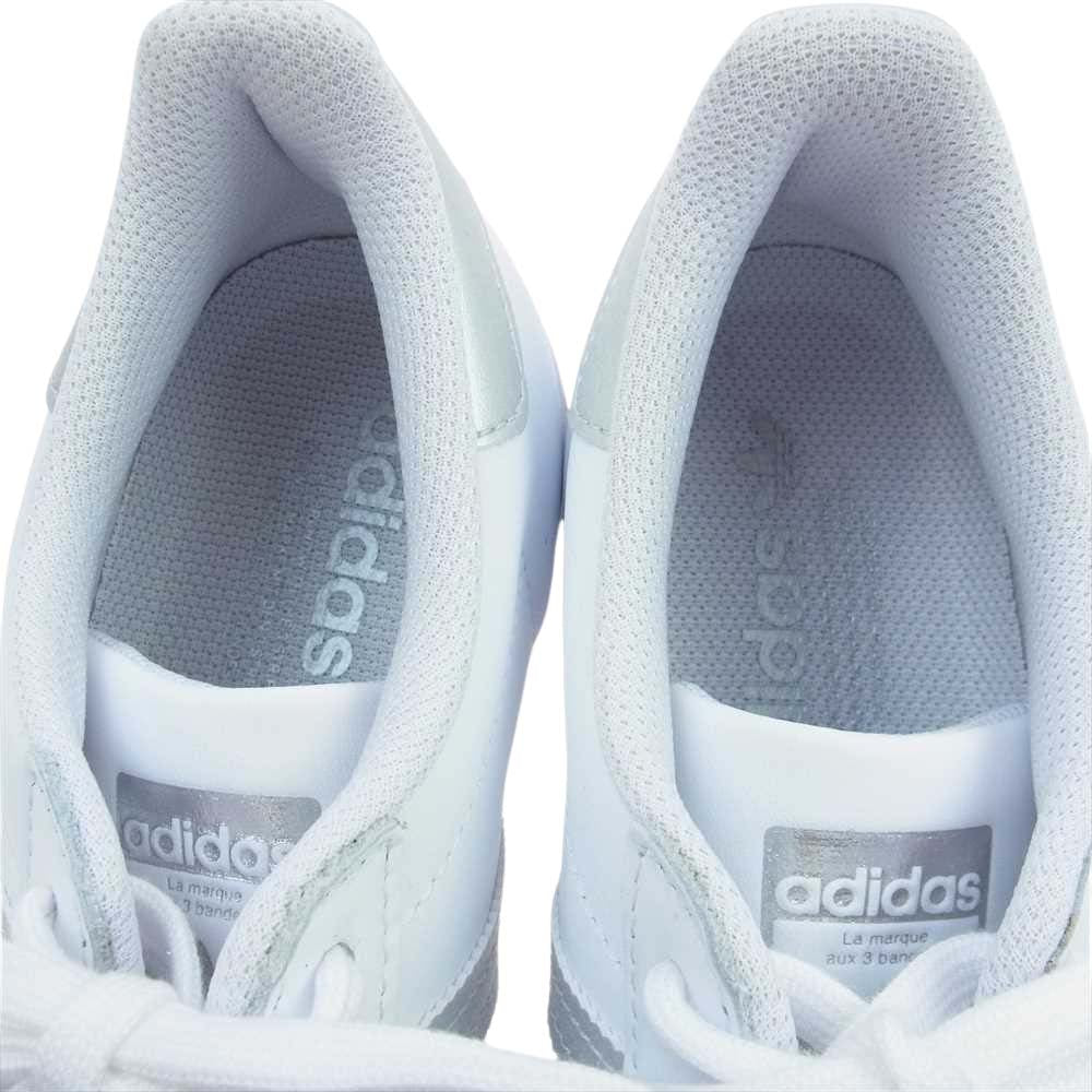 adidas アディダス FX2329 SUPERSTAR White スーパースター ホワイト シルバーメタリック ローカット スニーカー ホワイト系 24.5ｃｍ【美品】【中古】