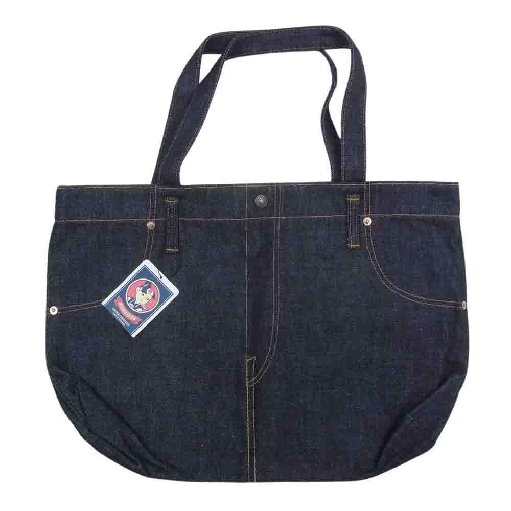 MOMOTARO JEANS 桃太郎ジーンズ B-11-S  出陣 デニム トート バッグ インディゴブルー系【極上美品】【中古】