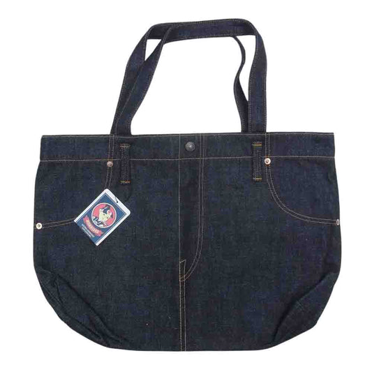 MOMOTARO JEANS 桃太郎ジーンズ B-11-S  出陣 デニム トート バッグ インディゴブルー系【極上美品】【中古】