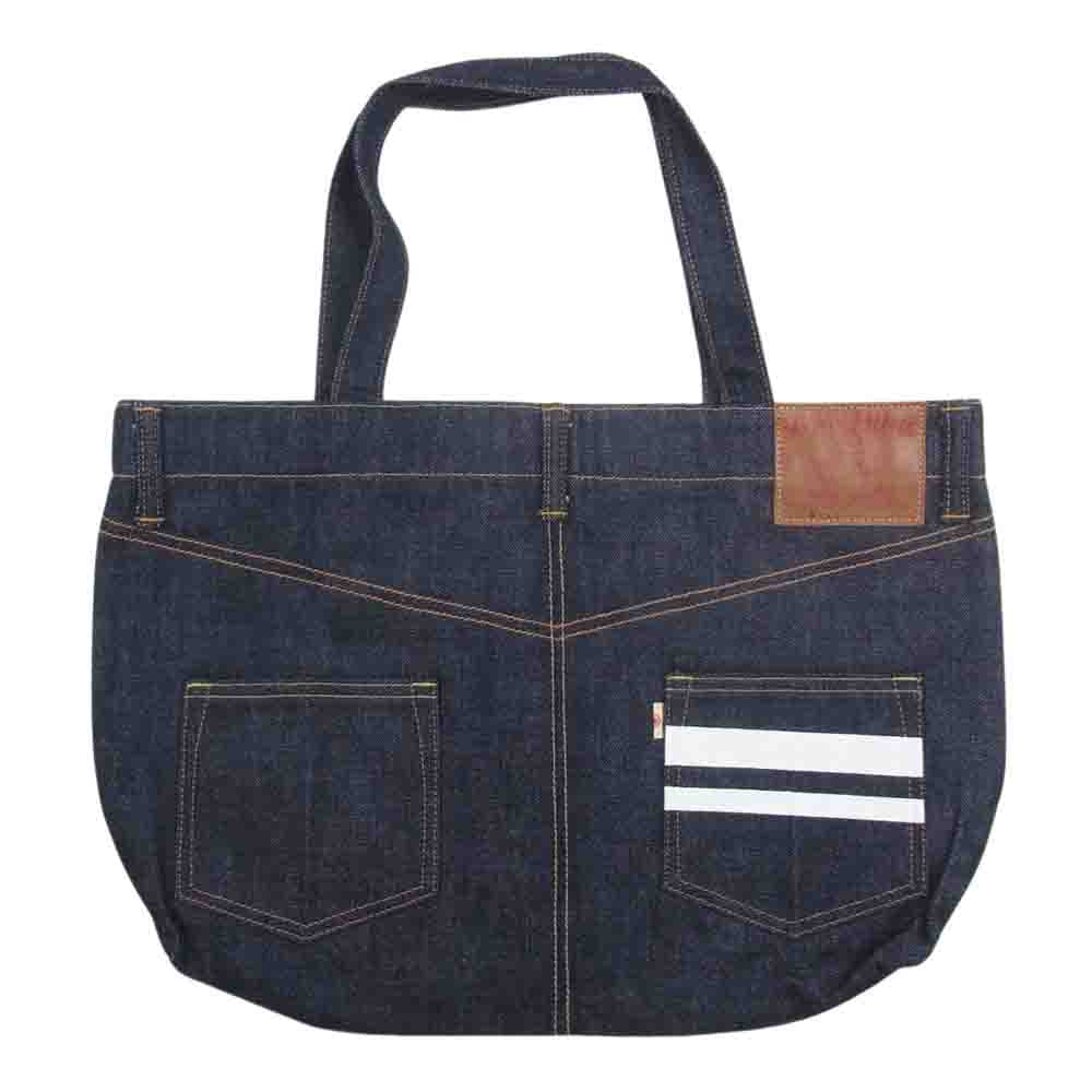 MOMOTARO JEANS 桃太郎ジーンズ B-11-S  出陣 デニム トート バッグ インディゴブルー系【極上美品】【中古】