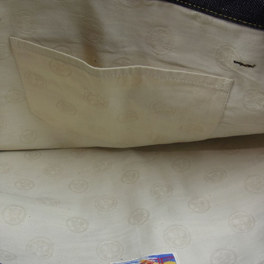 MOMOTARO JEANS 桃太郎ジーンズ B-11-S  出陣 デニム トート バッグ インディゴブルー系【極上美品】【中古】