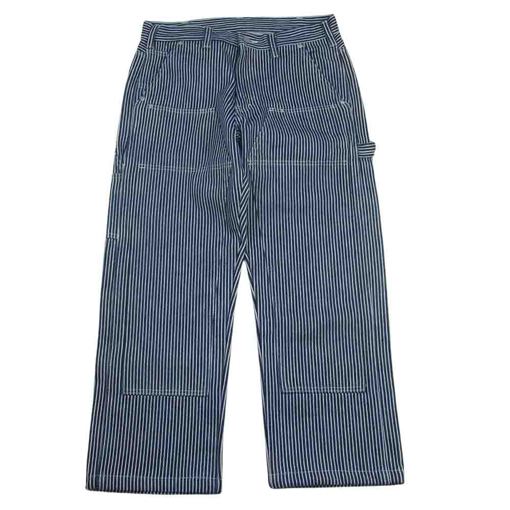 児島ジーンズ 21oz ヒッコリー ペインター ダブルニー パンツ インディゴブルー系 34【中古】