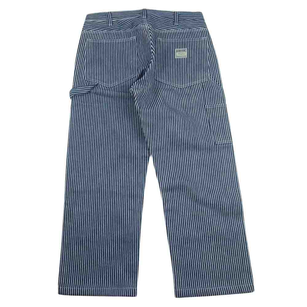 児島ジーンズ 21oz ヒッコリー ペインター ダブルニー パンツ インディゴブルー系 34【中古】