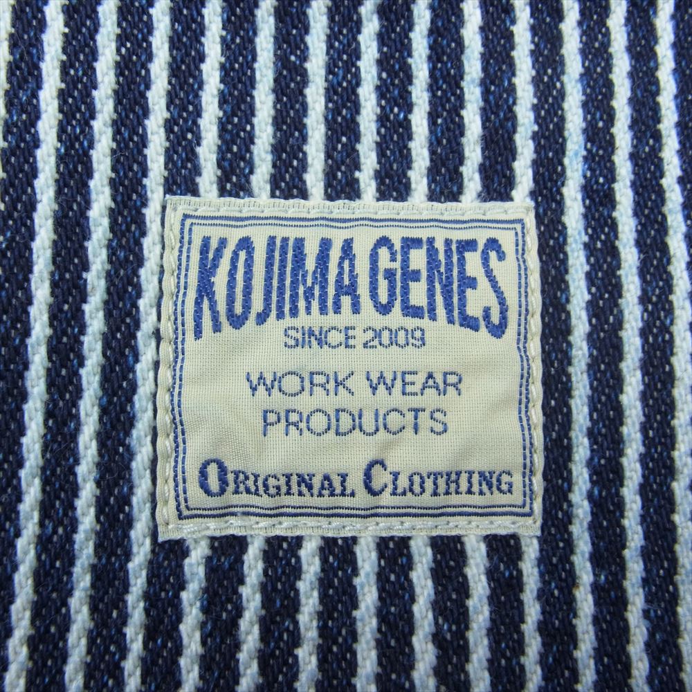 児島ジーンズ 21oz ヒッコリー ペインター ダブルニー パンツ インディゴブルー系 34【中古】