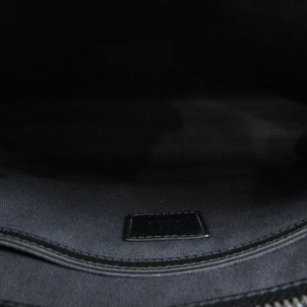 Dunhill ダンヒル レザー 2Way ショルダー クラッチ セカンド バッグ ブラック系【中古】