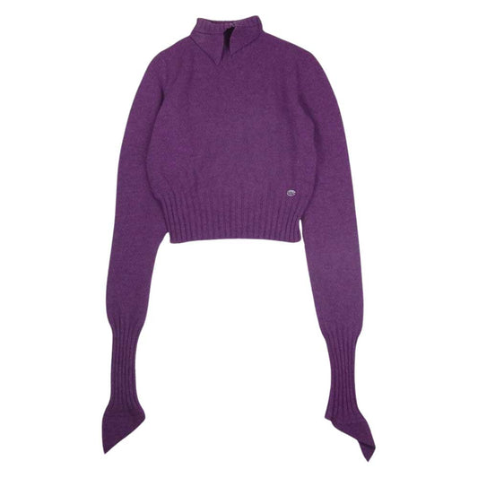 CHANEL シャネル 07A P31711K00661 イタリア製 カシミヤ カシミア 変形 タートルネック ニット パープル系 38【中古】