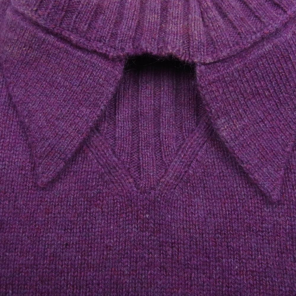 CHANEL シャネル 07A P31711K00661 イタリア製 カシミヤ カシミア 変形 タートルネック ニット パープル系 38【中古】