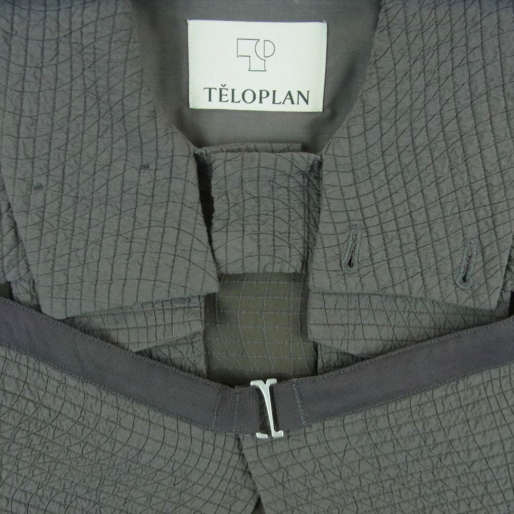 テーロプラン Shogo Puff Sleeve Jacket ショート クロップド パフスリーブ ジャケット グレー系 F【中古】