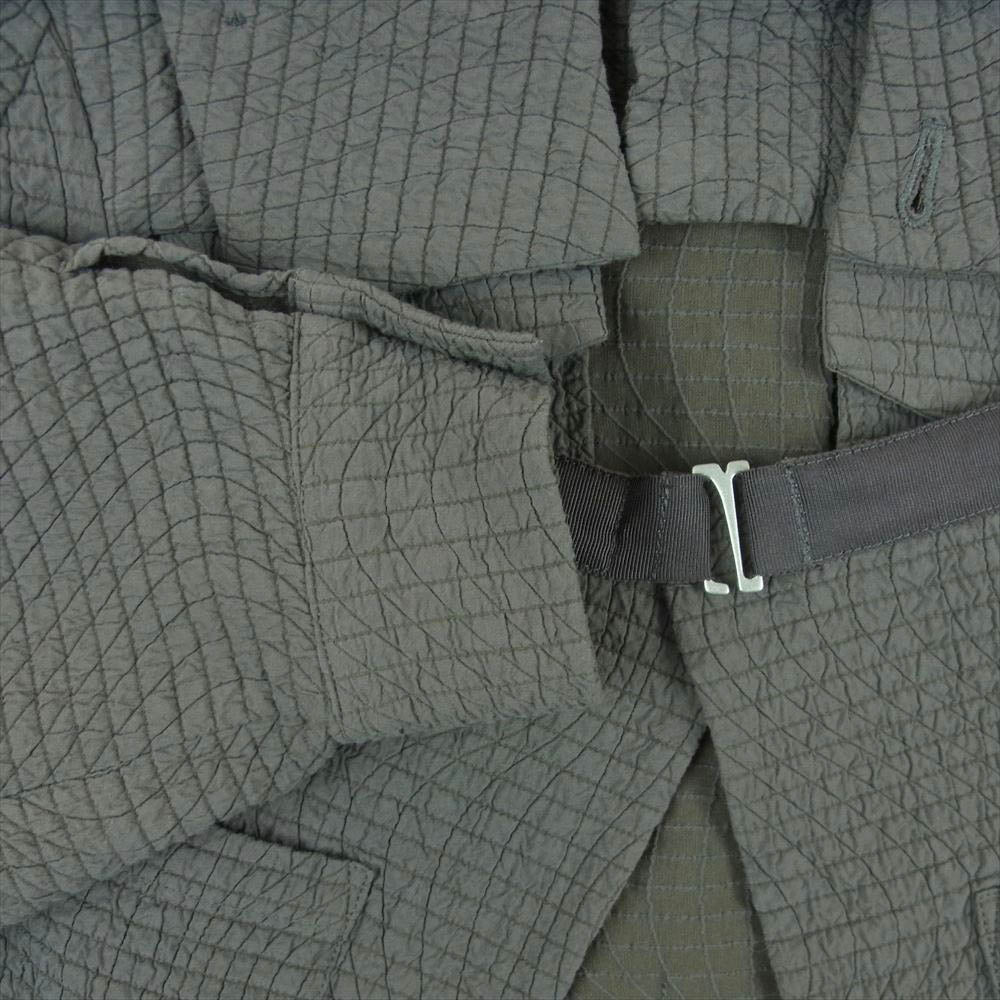 テーロプラン Shogo Puff Sleeve Jacket ショート クロップド パフスリーブ ジャケット グレー系 F【中古】