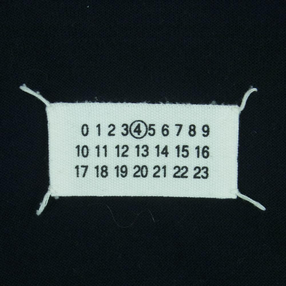 MAISON MARGIELA メゾンマルジェラ 00970/04/01/0101 ここのえタグ 4ライン 袖ワイド カーディガン イタリア製 ダークネイビー系 M【中古】