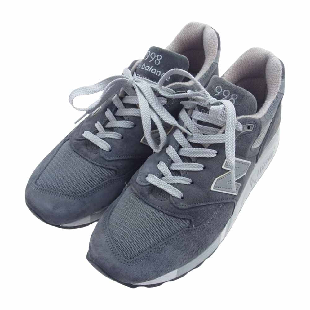 NEW BALANCE ニューバランス M998CH USA製 ローカット スニーカー グレー系 27.5cm【中古】