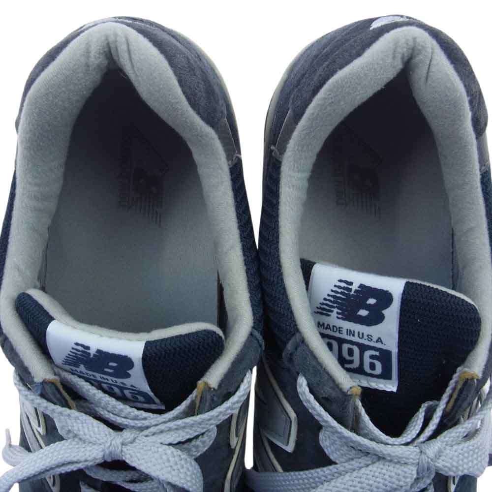 NEW BALANCE ニューバランス M996NAV USA製 ローカット スニーカー ネイビー系 28cm【中古】