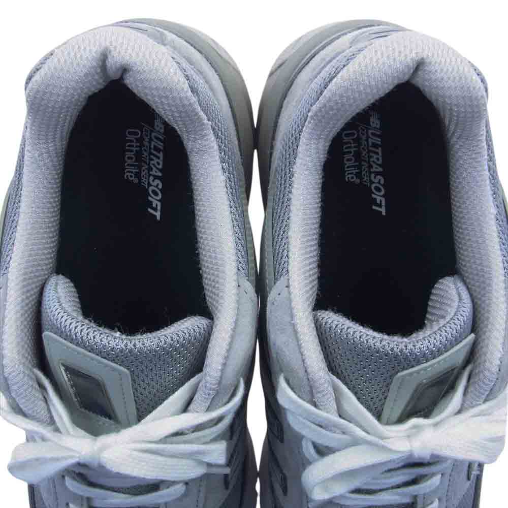 NEW BALANCE ニューバランス M990GL5 USA製 ローカット スニーカー グレー系 28cm【中古】