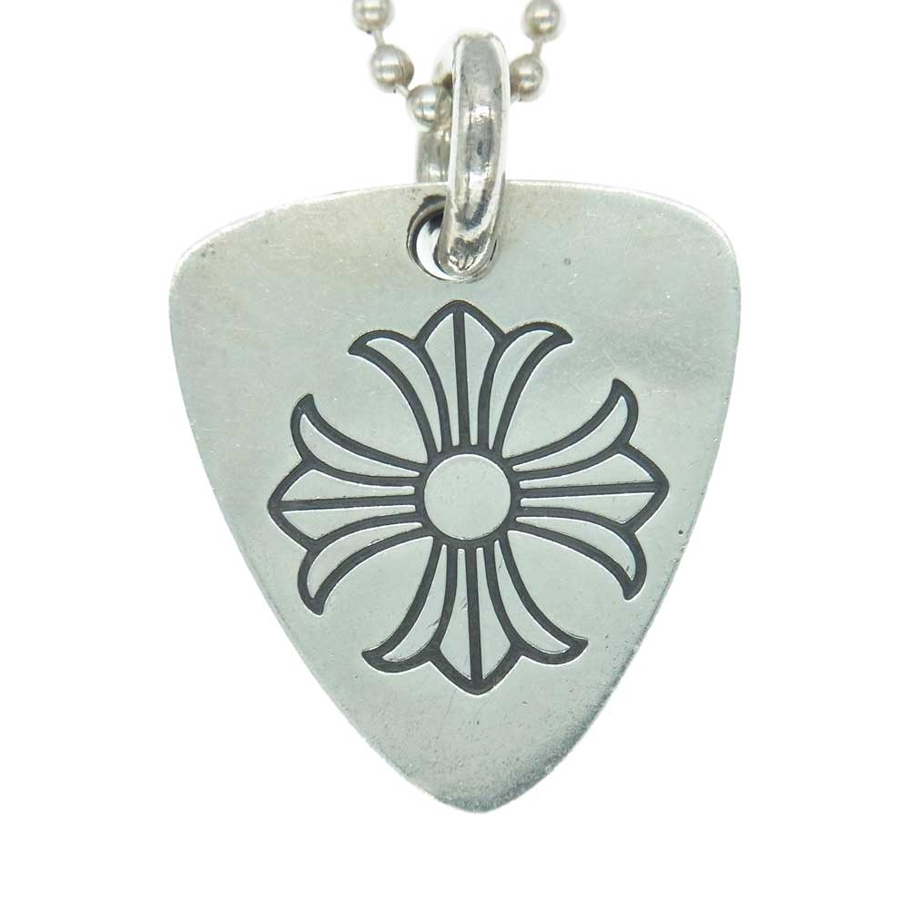 CHROME HEARTS クロムハーツ（原本無） GUITAR PICK CHプラス ギターピック ペンダントトップ シルバー系【中古】