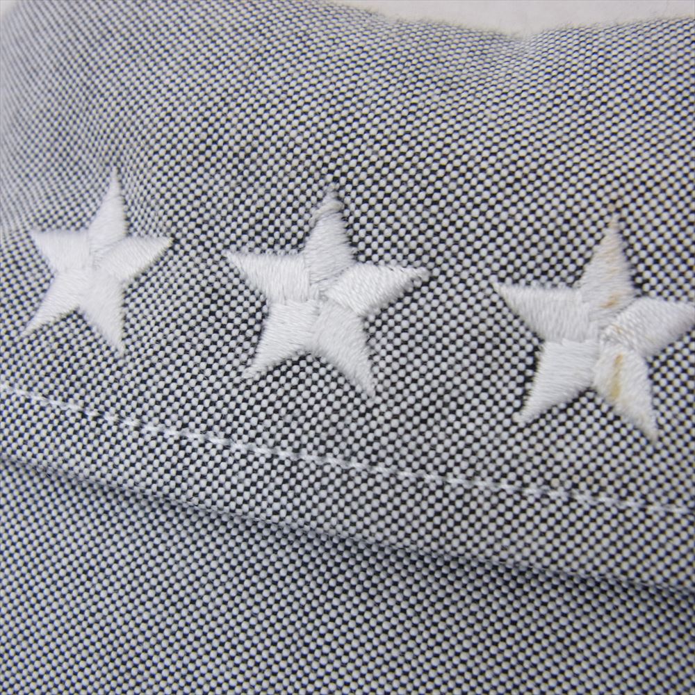 MARBLES マーブルズ MSH-S1609 スター刺繍 ステッチ ポケット 長袖 シャツ ブラック系 XL【中古】