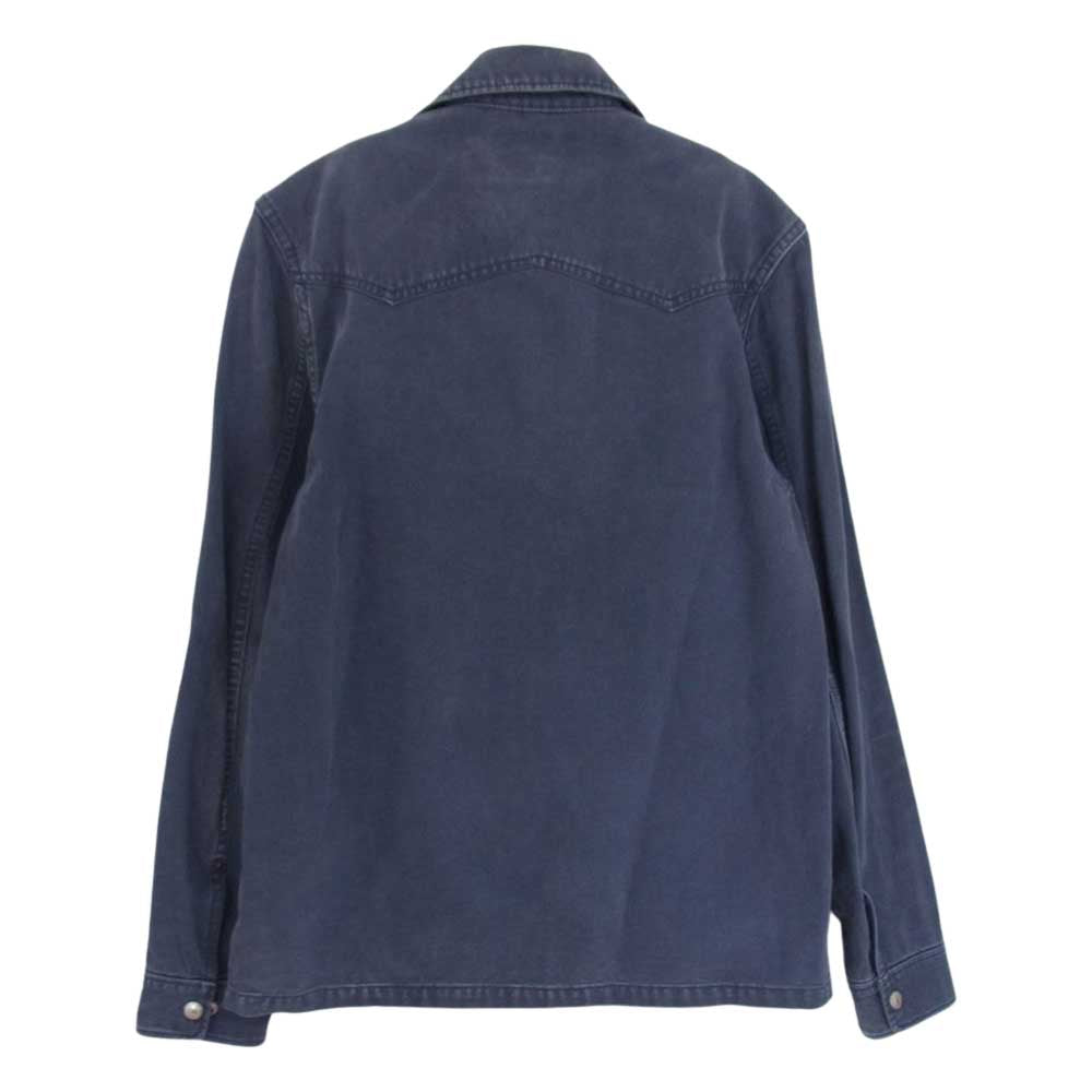 MARBLES マーブルズ MJK-S1505 WIDE STITCH VINTAGE DENIM SHIRT ワイドステッチ ヴィンテージ デニム シャツ ブルーグレー系 S【中古】