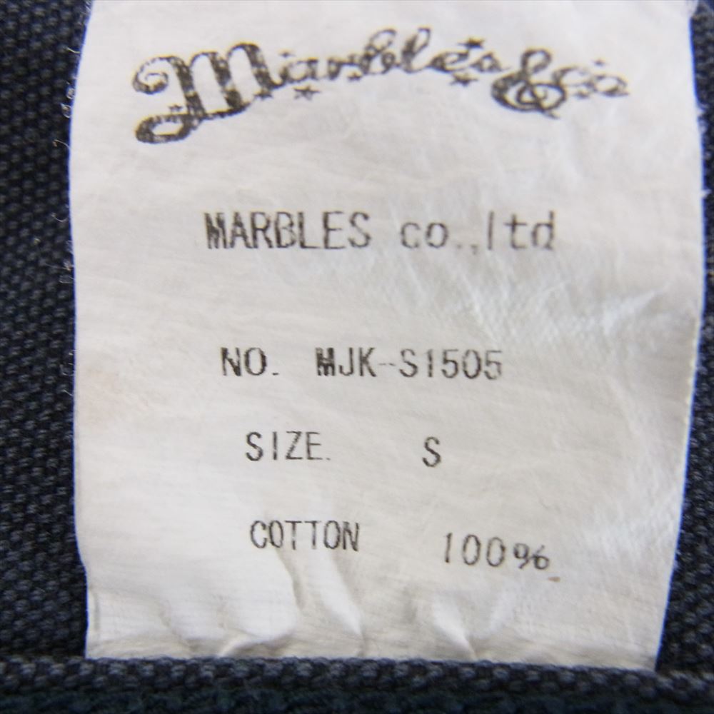 MARBLES マーブルズ MJK-S1505 WIDE STITCH VINTAGE DENIM SHIRT ワイドステッチ ヴィンテージ デニム シャツ ブルーグレー系 S【中古】