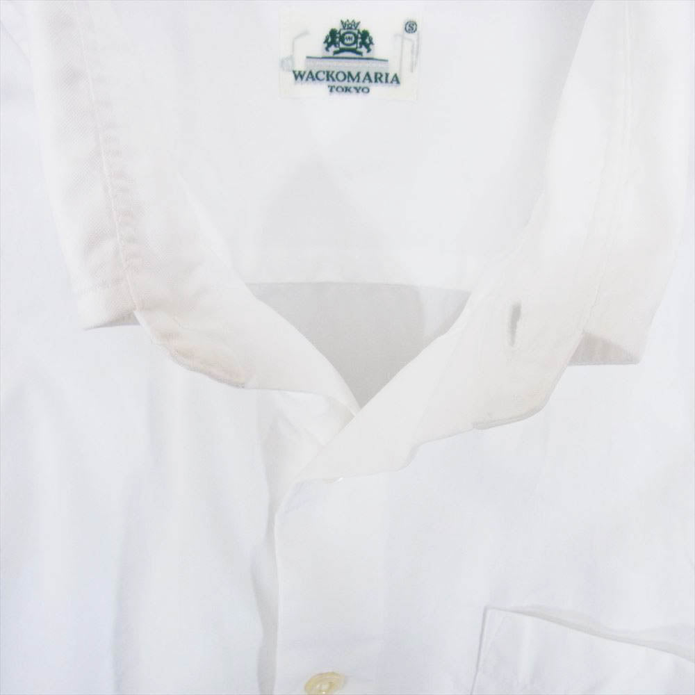 WACKO MARIA ワコマリア BD ボタンダウン 長袖 シャツ ホワイト系 S【中古】