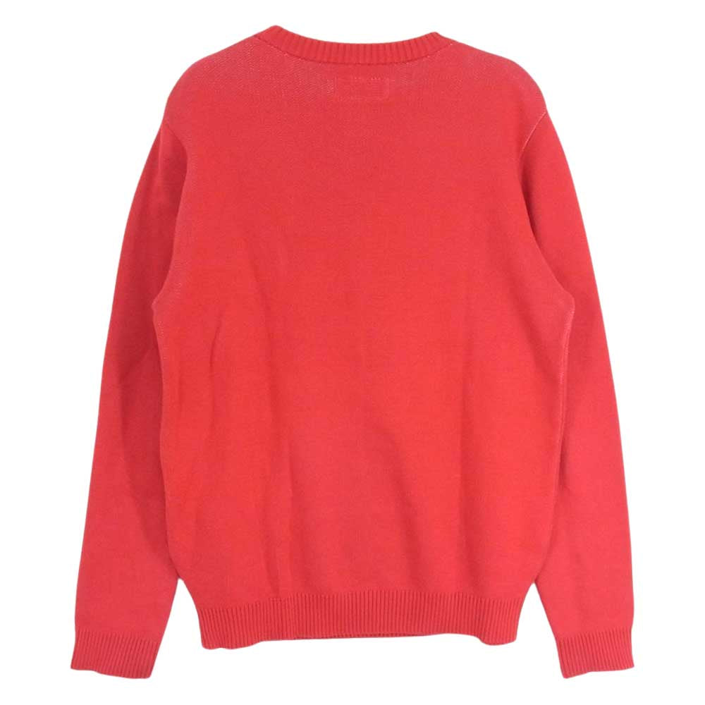 WACKO MARIA ワコマリア 13SS 13SS-KNT-02 GUILTY PARTIES シルク混 ロゴ ニット セーター レッド系 S【中古】