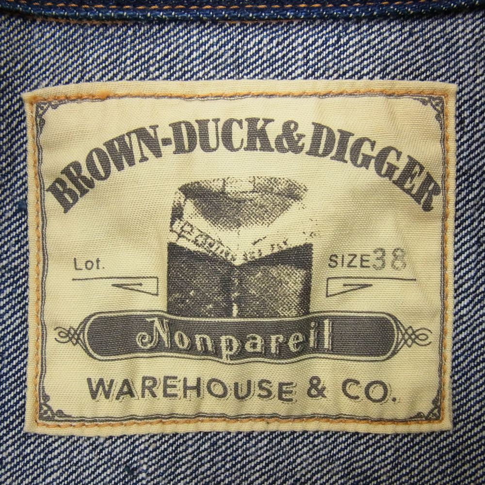 WAREHOUSE ウエアハウス ONPAREIL BROWSE デニムジャケット ノンパレイル ブラウス デニム ジャケット インディゴブルー系 38【中古】