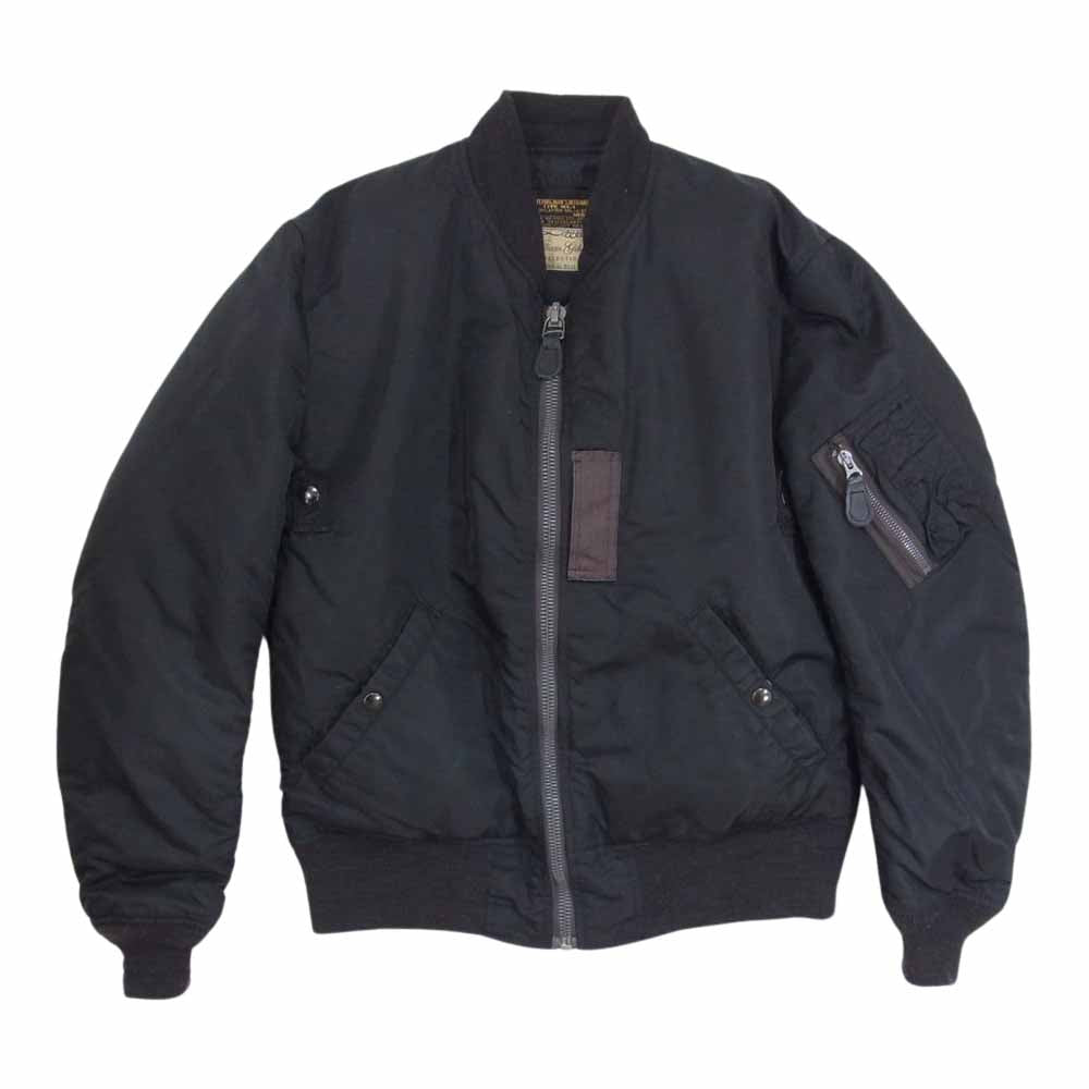Buzz Rickson's バズリクソンズ BR13653 WILLIAM GIBSON COLLECTION ウィリアム ギブソン BLACK MA-1　DOWN FILLED ダウン ジャケット ブラック系 M【中古】