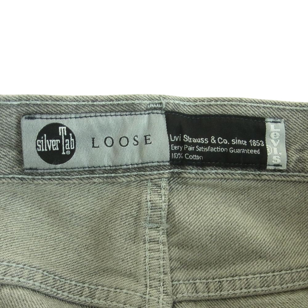 Levi's リーバイス A3421-0006 SILVERTAB LOOSE シルバータブ ルーズ テーパード デニム パンツ グレー系 W33 L32【中古】