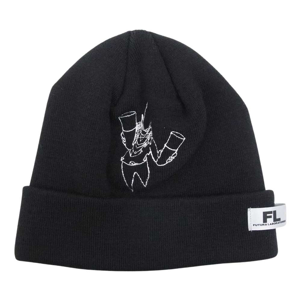 NEIGHBORHOOD ネイバーフッド 222YGFTN-HT01S NEIGHBORHOOD ネイバーフッド FUTURA CAP フューチュラ ビーニー ニットキャップ ニット帽 ブラック系 F【新古品】【未使用】【中古】