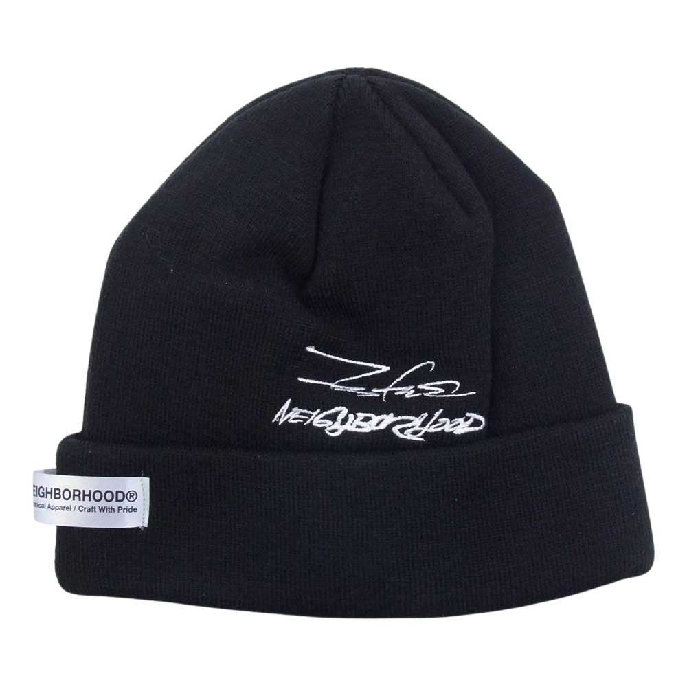 NEIGHBORHOOD ネイバーフッド 222YGFTN-HT01S NEIGHBORHOOD ネイバーフッド FUTURA CAP フューチュラ ビーニー ニットキャップ ニット帽 ブラック系 F【新古品】【未使用】【中古】