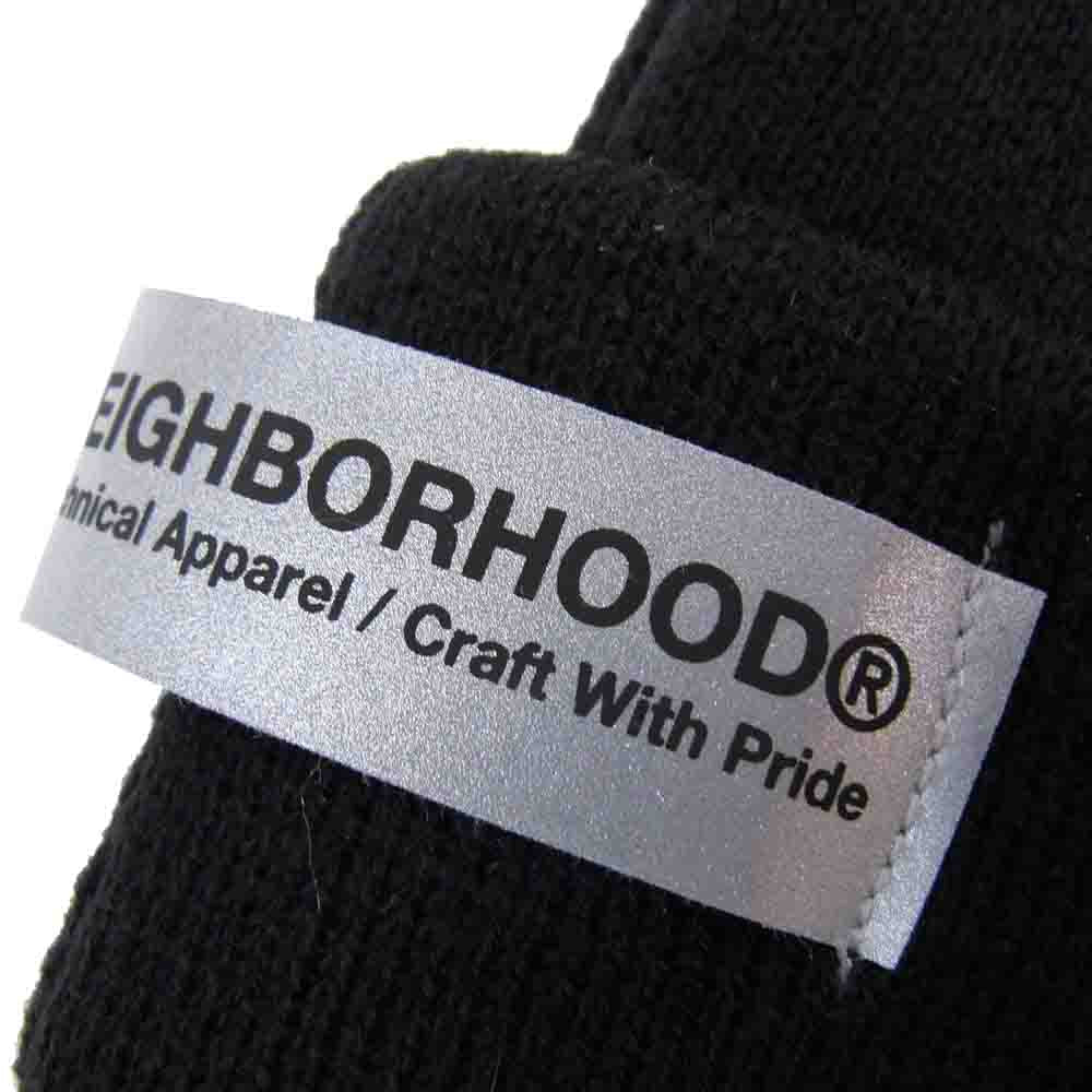 NEIGHBORHOOD ネイバーフッド 222YGFTN-HT01S NEIGHBORHOOD ネイバーフッド FUTURA CAP フューチュラ ビーニー ニットキャップ ニット帽 ブラック系 F【新古品】【未使用】【中古】
