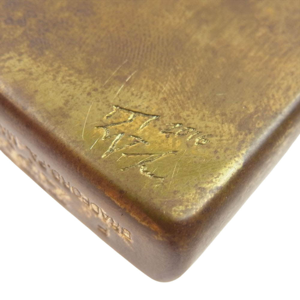 TRAVIS WALKER トラヴィスワーカー SKULL ZIPPO アートスカル ジッポ ゴールド系【中古】