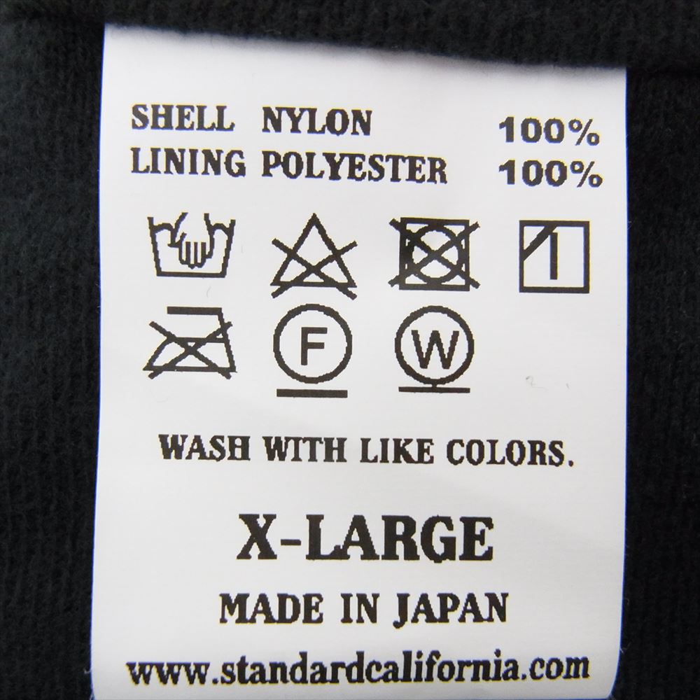 Ron Herman ロンハーマン STANDARD CALIFORNIA スタンダードカリフォルニア SD LOGO COACH JACKET バックロゴプリント コーチジャケット ブラック系 XL【中古】