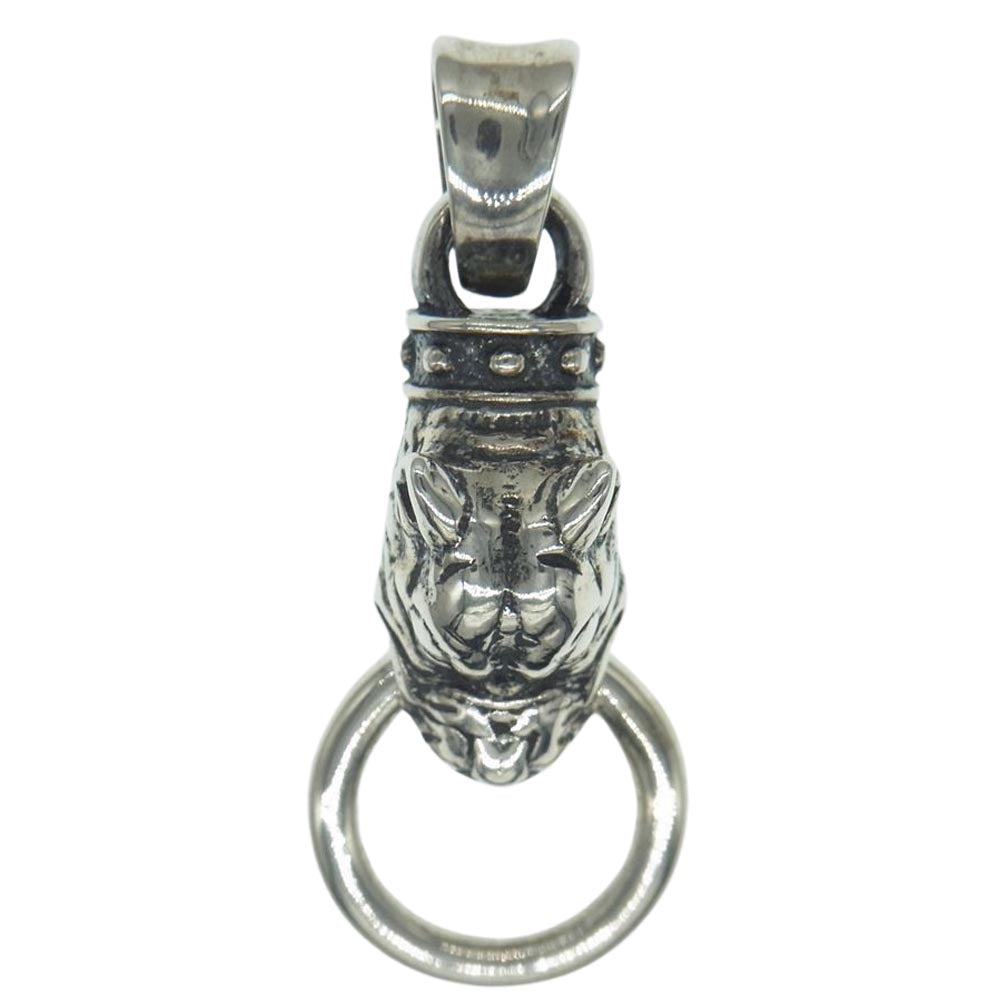 TRAVIS WALKER トラヴィスワーカー MEDIUM PIT BULL PENDANT ミディアム ピットブル ペンダントトップ シルバー系【中古】
