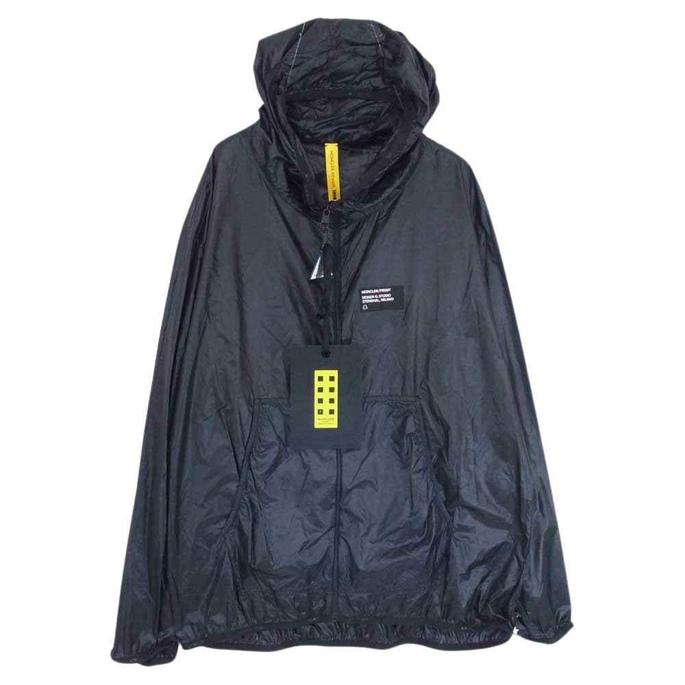 MONCLER モンクレール RAGMENT フラグメント 藤原ヒロシ 21AW MAHPE ナイロン フーデッド ジャケット ブラック系 2【中古】